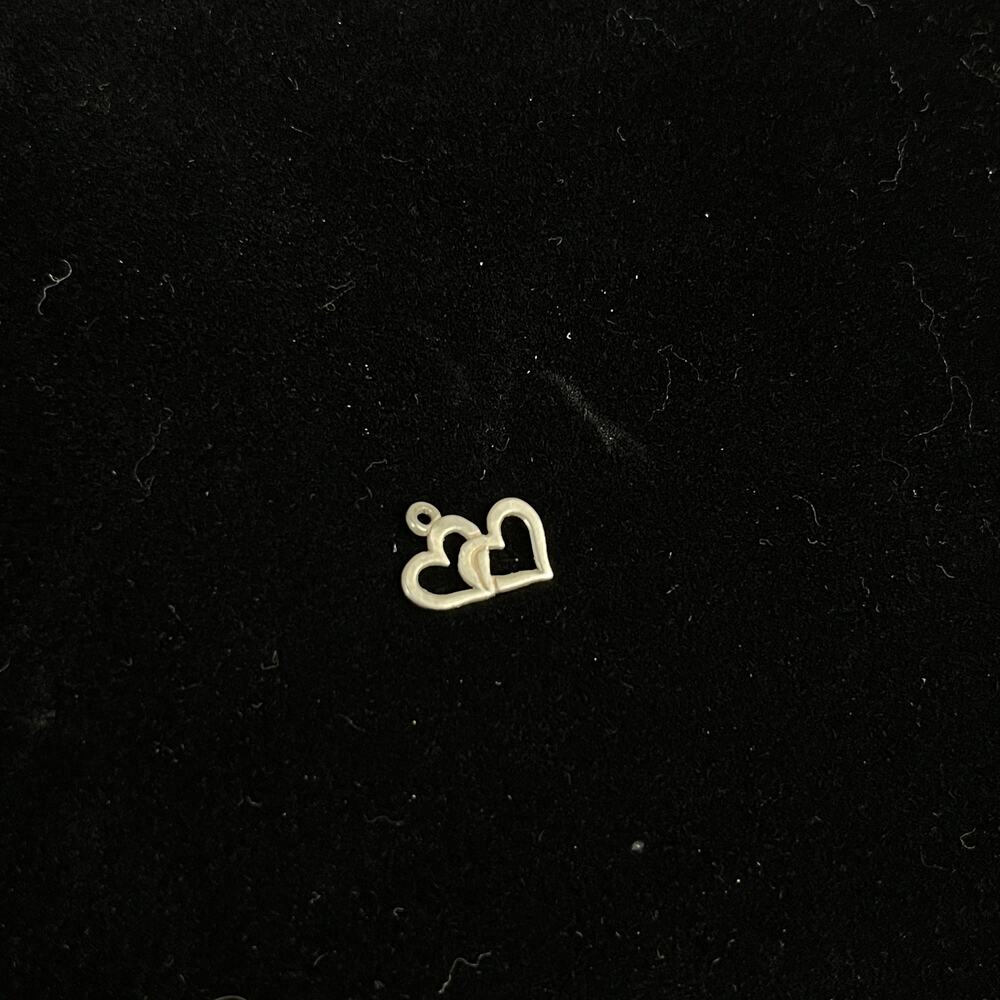 James Avery Doube Heart Cupid Sterling Silver Charm (DG7213337)